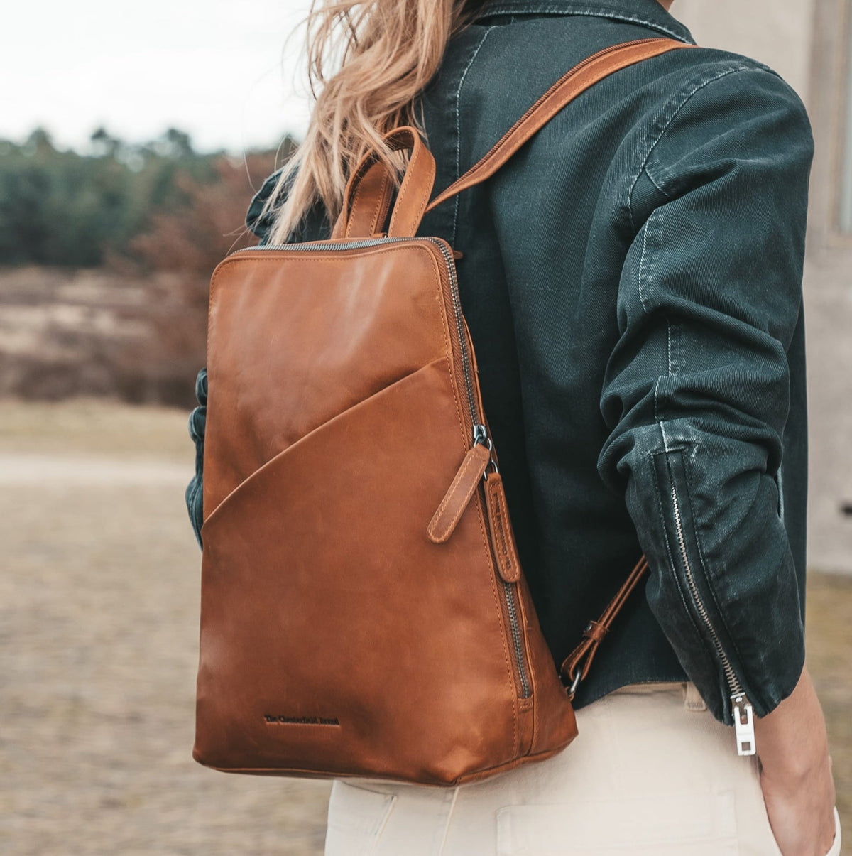 Amanda Full-Grain Leather Backpack da Donna – Vista prodotto alternativa 2