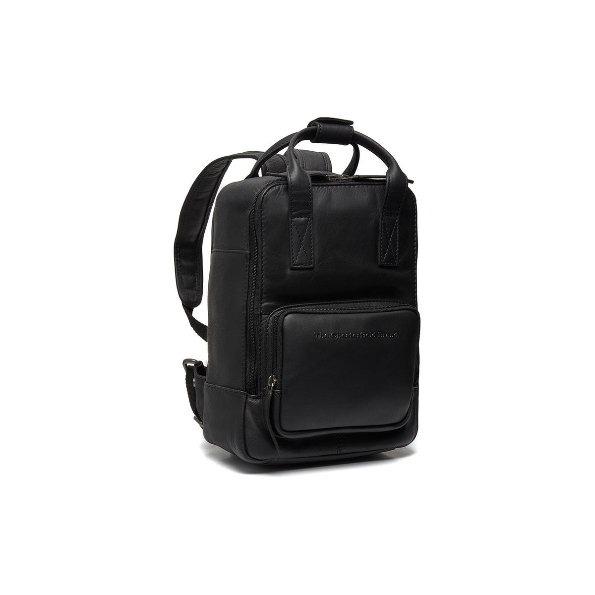 Bellary Full-Grain Leather Backpack da Donna in Classic 100% Full-Grain Leather - Full Exterior Front Profile View | Acquista online