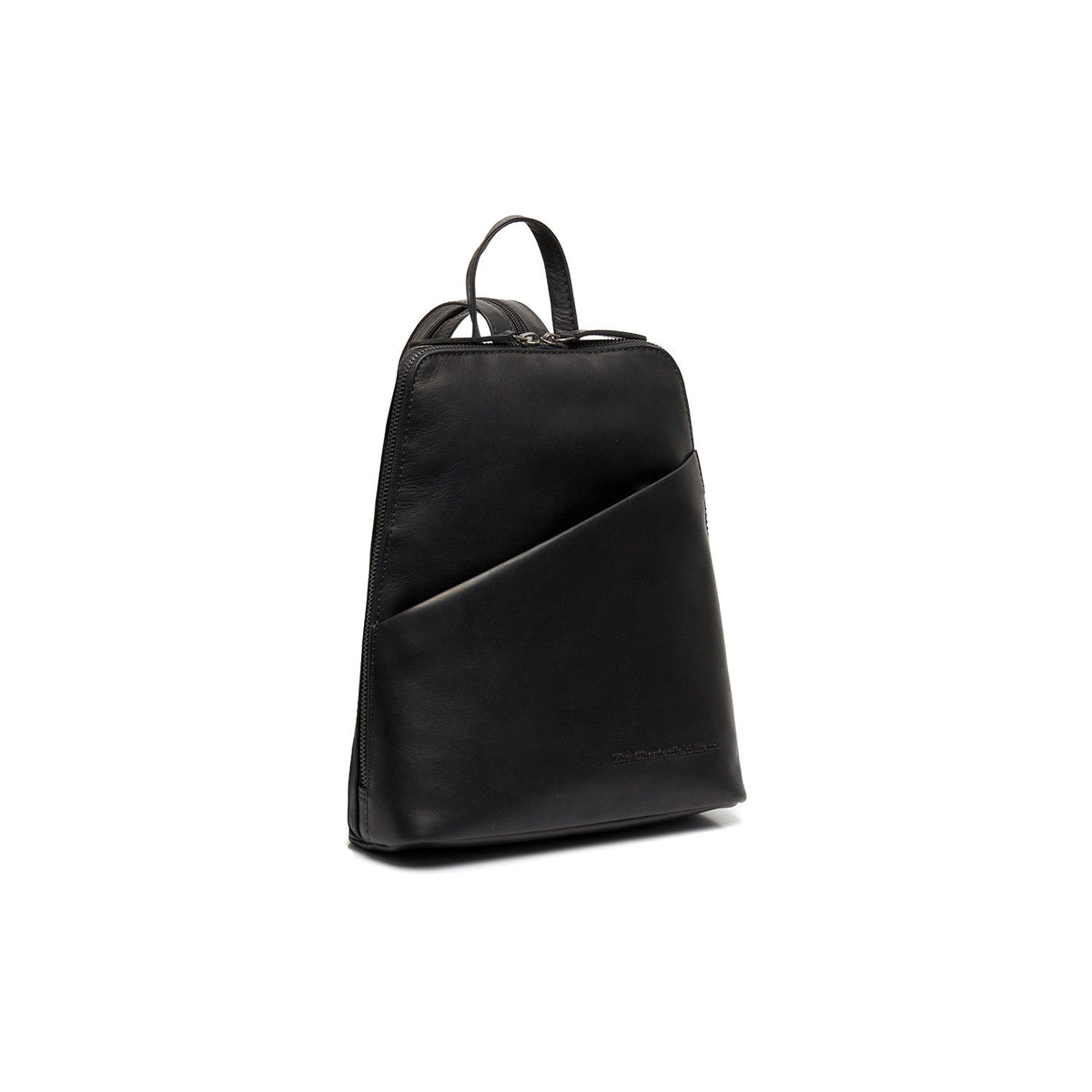 Claire Full-Grain Leather Backpack da Donna in Classic 100% Full-Grain Leather - Full Exterior Front Profile View | Acquista online