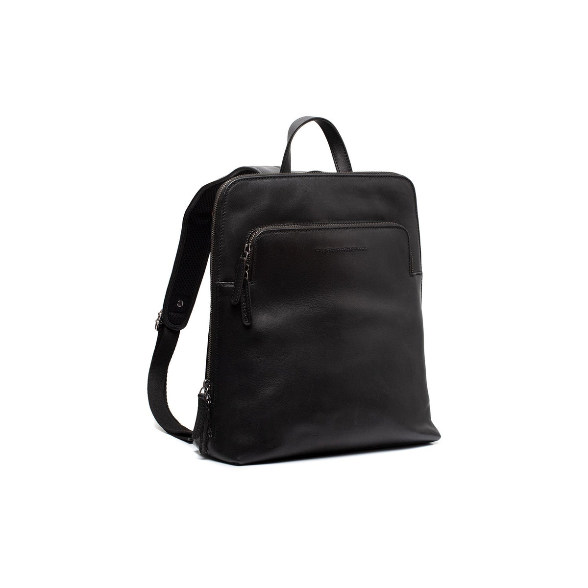 Fornella Full-Grain Leather Backpack da Donna in Classic 100% Full-Grain Leather - Full Exterior Front Profile View | Acquista online