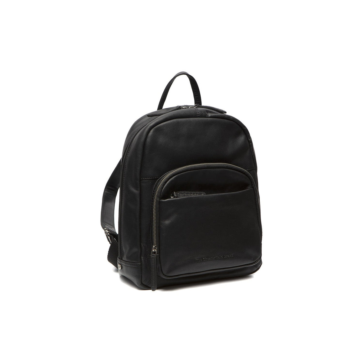 Santana Full-Grain Leather Backpack da Donna in Tan 100% Full-Grain Leather - Full Exterior Front Profile View | Acquista online
