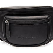 Vernio Full-Grain Cintura in Pelle Bag da Donna - Structured Side Profile Showing Gusset Depth &amp; Expansion Capacity