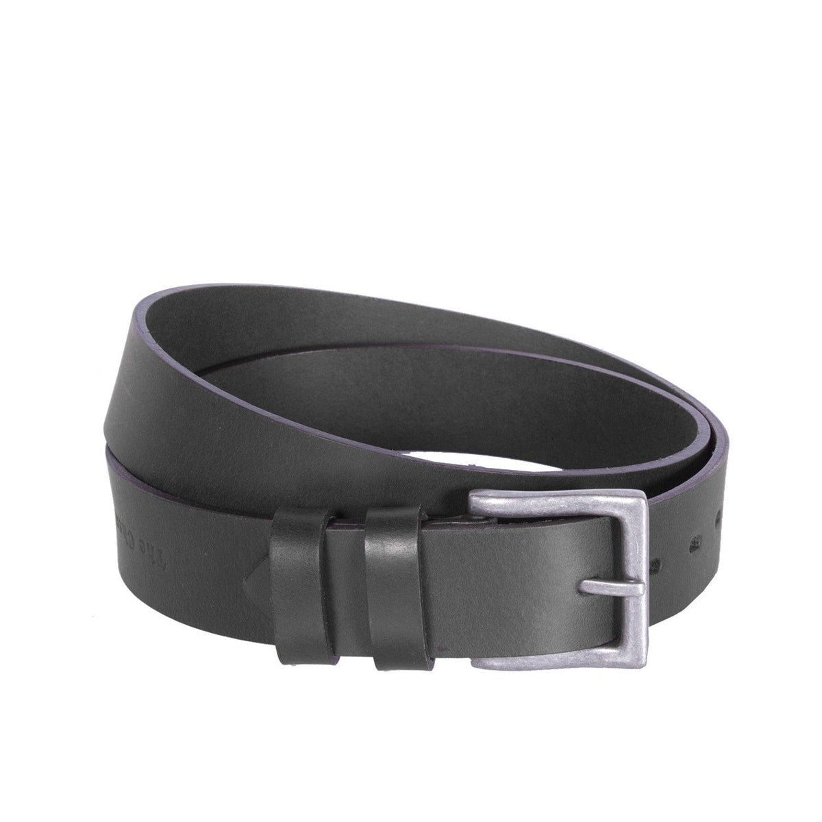 Brandon Full-Grain Cintura in Pelle da Uomo in Classic 100% Full-Grain Leather - Full Exterior Front Profile View | Acquista online