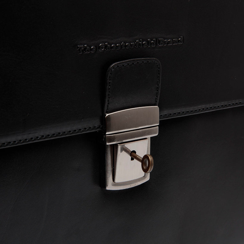 Salvatore Full-Grain Leather Briefcase da Uomo