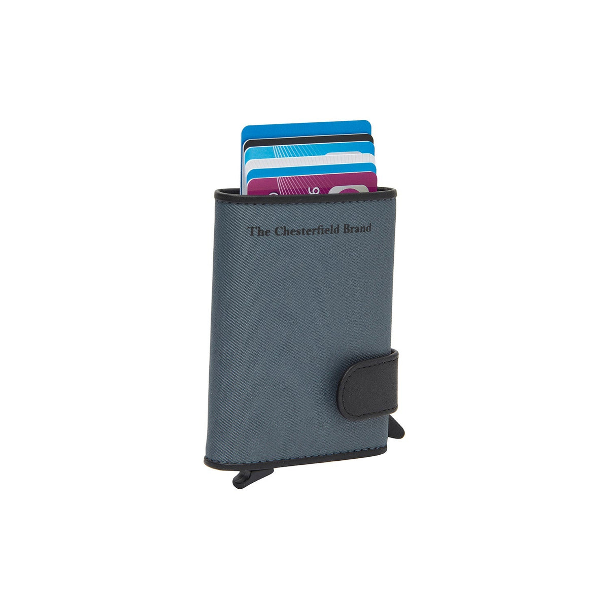 Delsbo Full-Grain Leather Card Holder da Donna in Classic 100% Full-Grain Leather - Full Exterior Front Profile View | Acquista online
