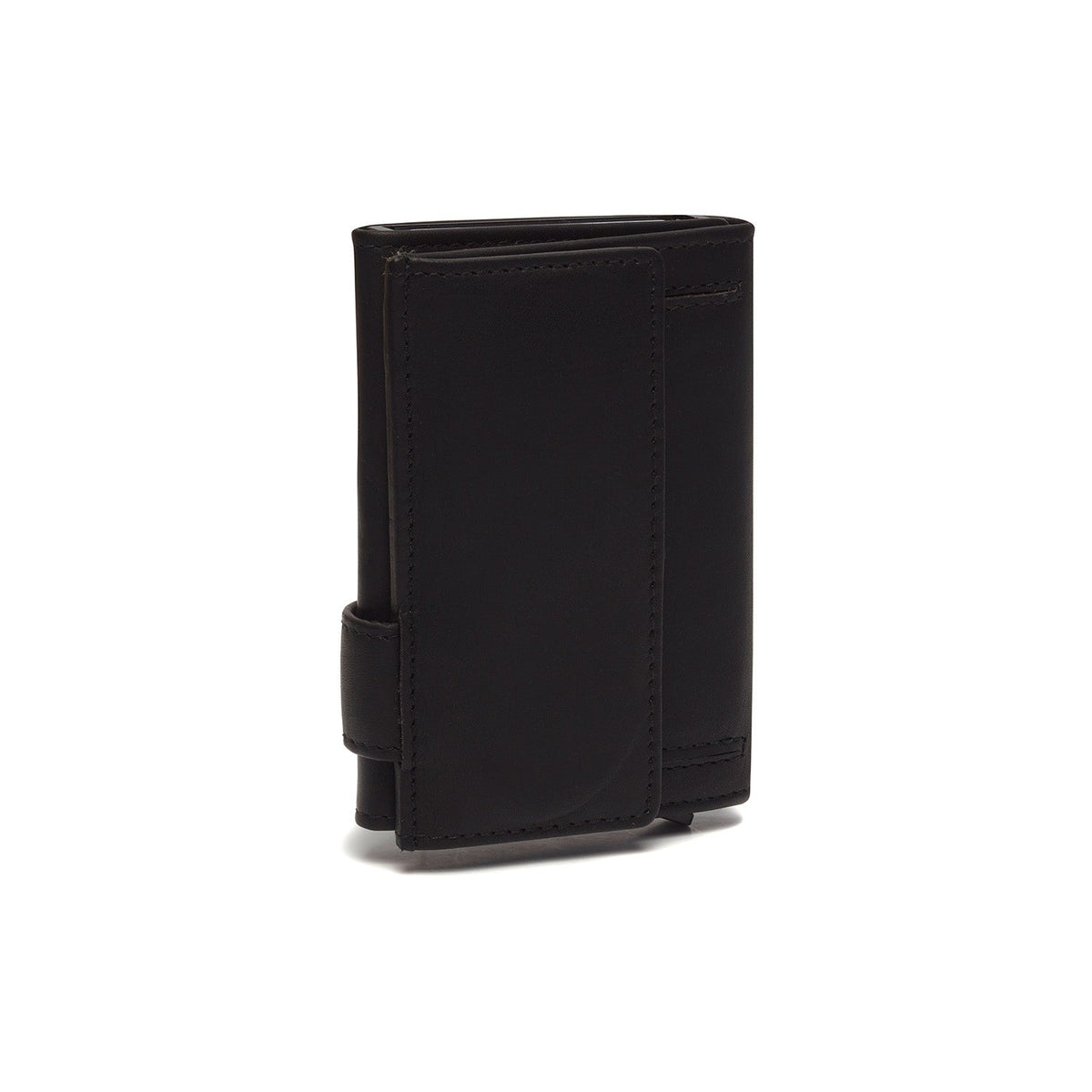 
Classic 100% Full-Grain Leather Card Holder - Prospettiva posteriore con spallacci in pelle rinforzati
