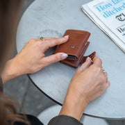 Mannheim Full-Grain Leather Card Holder da Donna – Vista prodotto alternativa 3