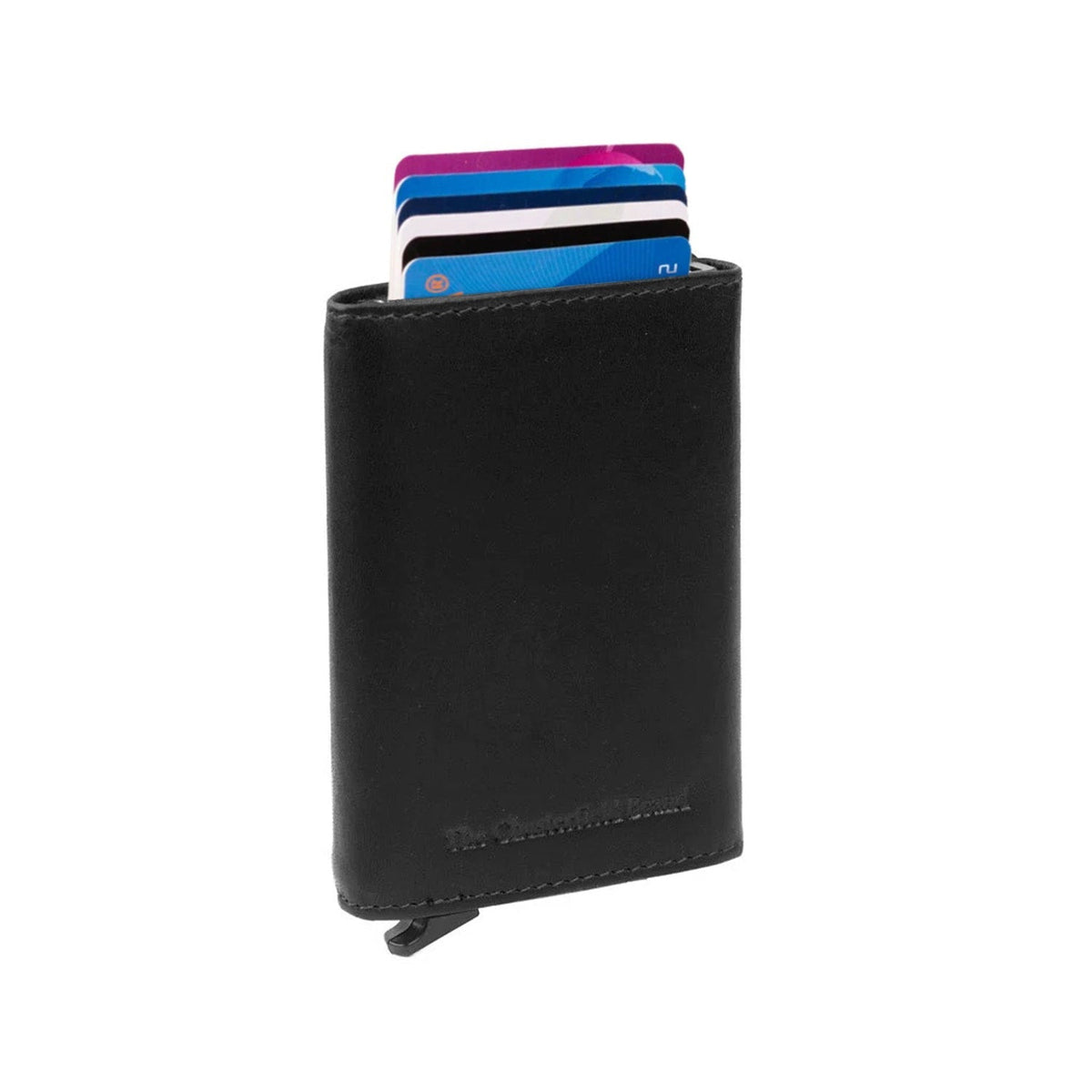 Palma Full-Grain Leather Card Holder da Donna in Classic 100% Full-Grain Leather - Full Exterior Front Profile View | Acquista online