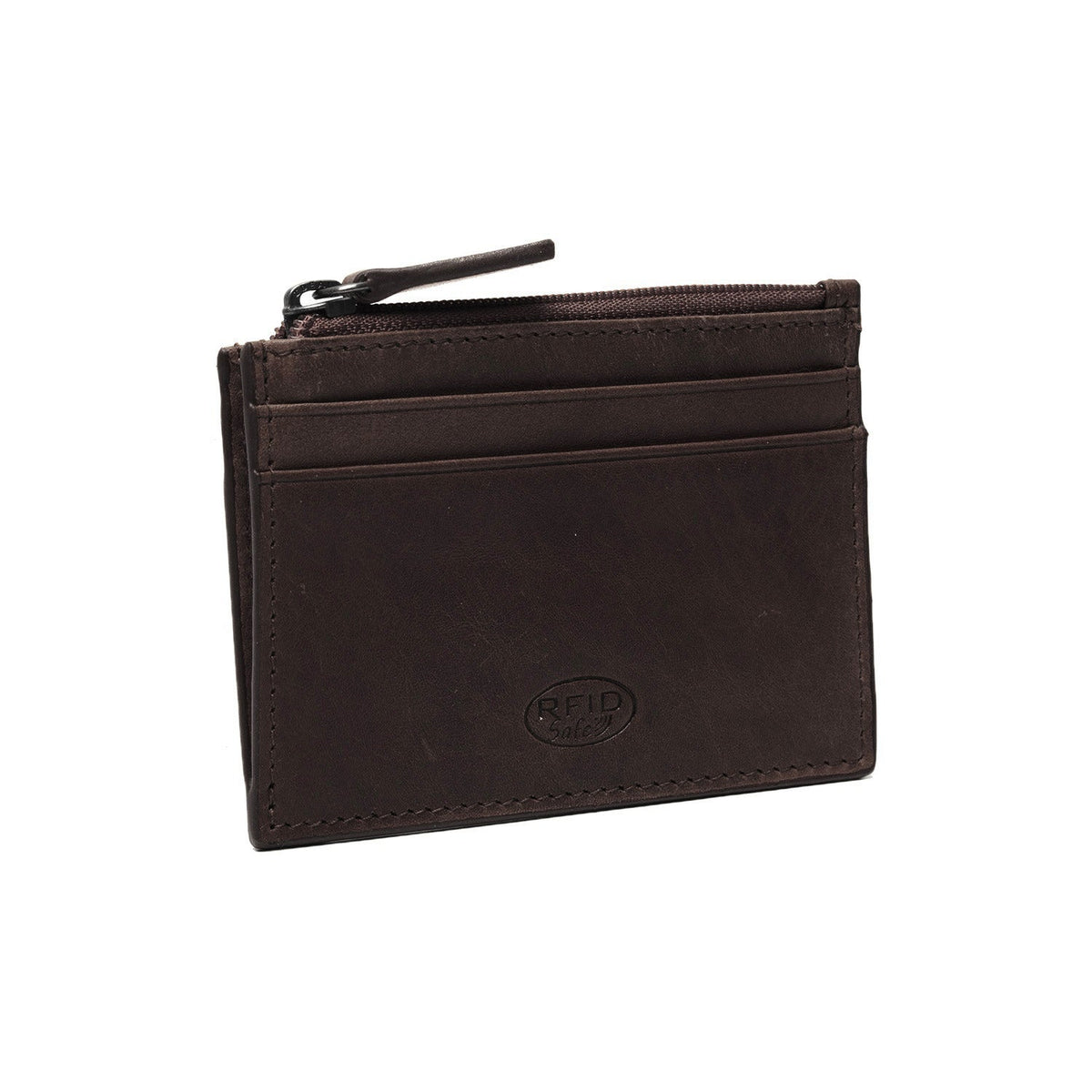 Brown Leather Card Wallet da Donna, detail view 4
