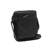 Alva Full-Grain Leather Crossbody Bag da Uomo in Classic 100% Full-Grain Leather - Full Exterior Front Profile View | Acquista online