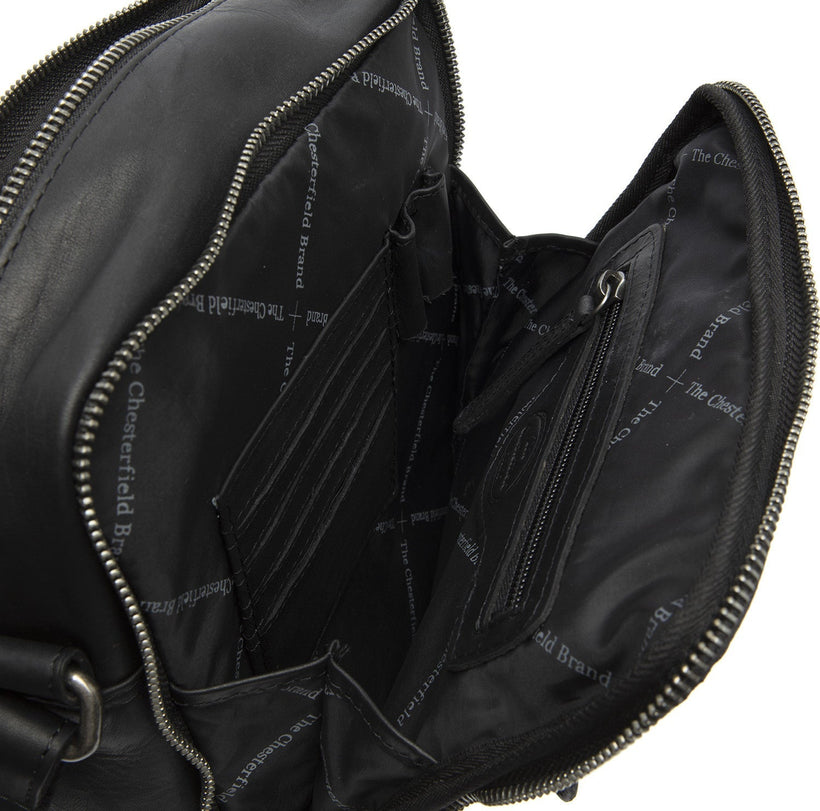Alva Full-Grain Leather Crossbody Bag da Uomo