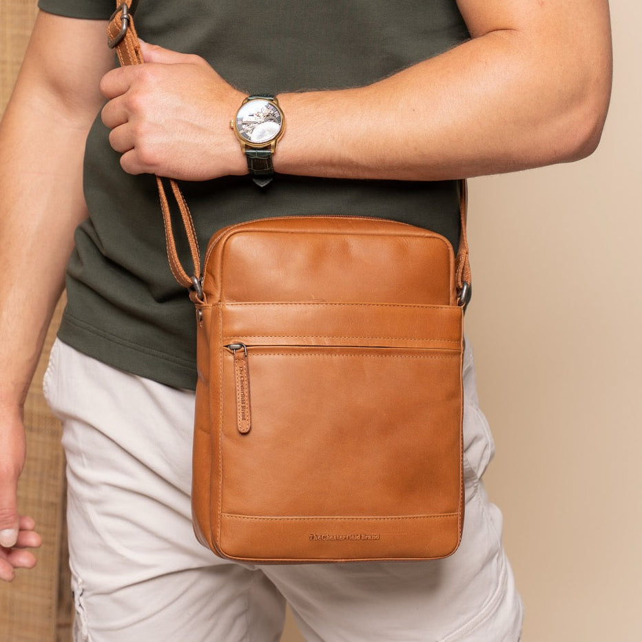 
Anzora Borsa a tracolla in pelle pieno fiore – alternate product view 2