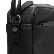 
Classic 100% Full-Grain leather Bag - Prospettiva posteriore con spallacci in pelle rinforzati