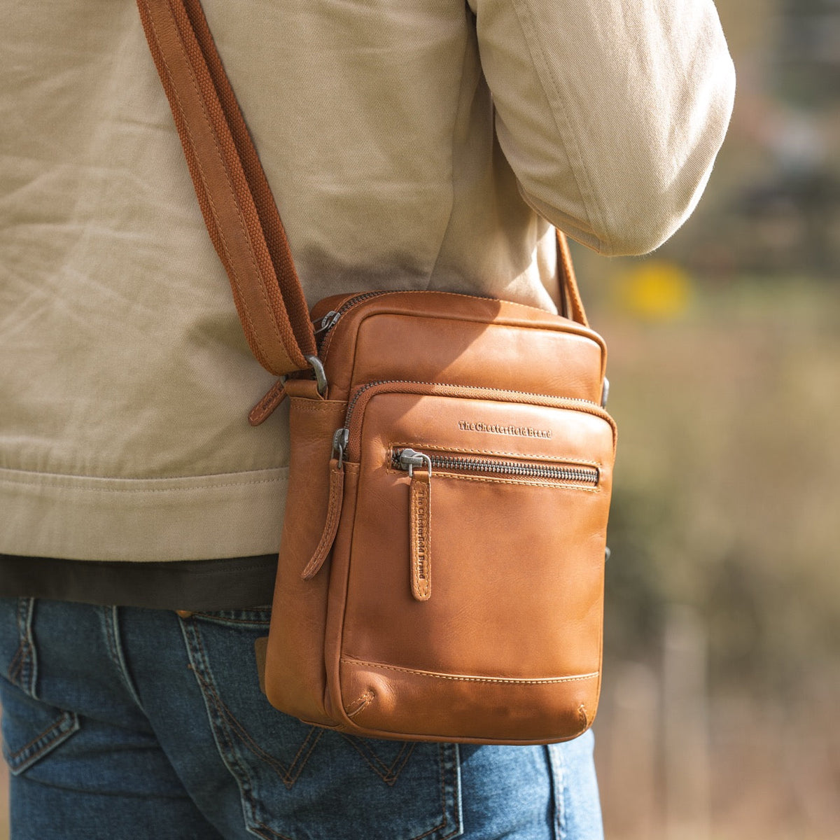 
Birmingham Borsa a tracolla in pelle pieno fiore – alternate product view 2