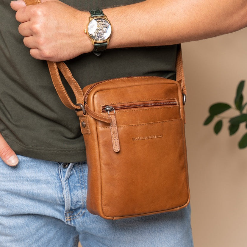 
Laveno Borsa a tracolla in pelle pieno fiore – alternate product view 2