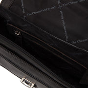 
Solid Antique Brass Hardware & Heavy-Duty Dual Zipper Detail on Lucca Borsa a tracolla in pelle pieno fiore