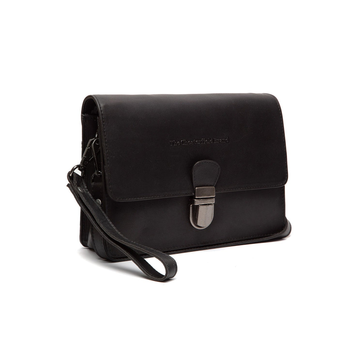 
Lucca Borsa a tracolla in pelle pieno fiore in classica vera pelle pieno fiore 100% - Full Exterior Vista frontale e silhouette sartoriale | Acquista online