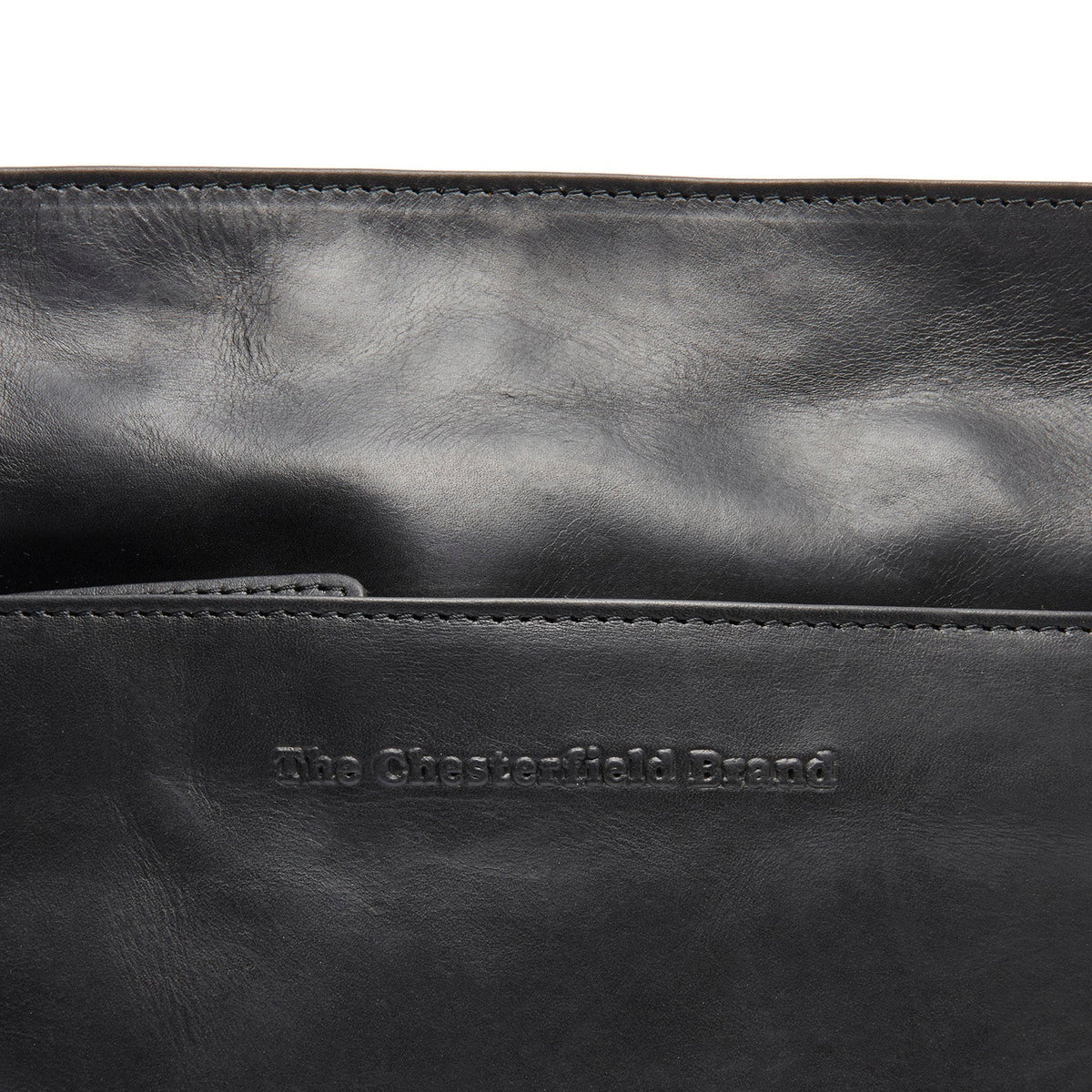 
Classic 100% Full-Grain leather Bag - Prospettiva posteriore con spallacci in pelle rinforzati