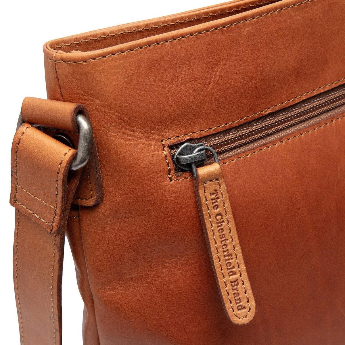 
Lunton Borsa a tracolla in pelle pieno fiore – alternate product view 3