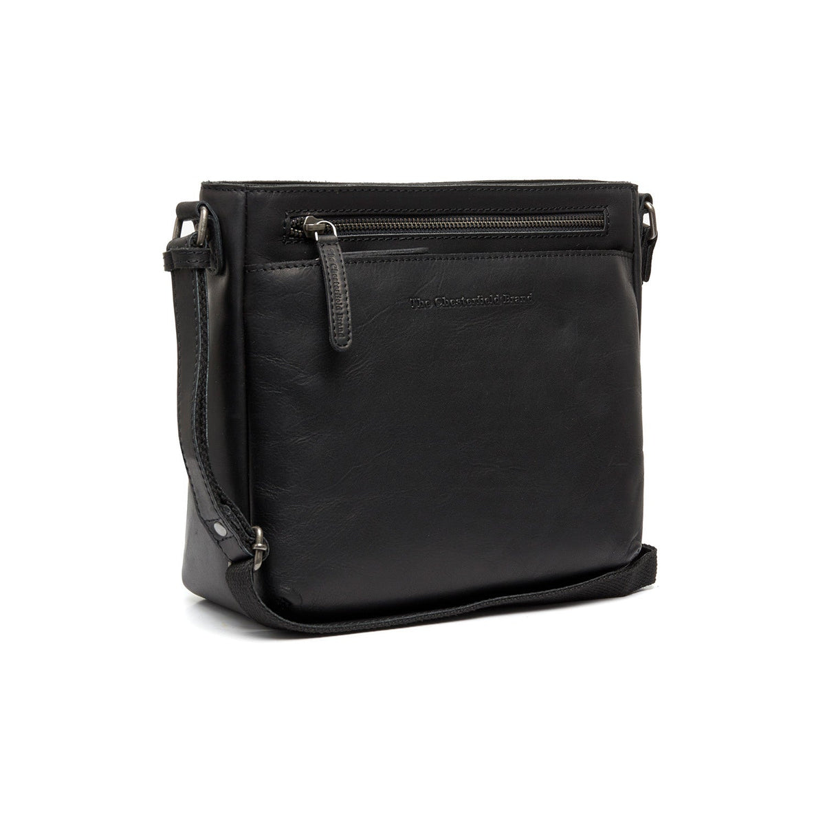 
Mumbai Borsa a tracolla in pelle pieno fiore in classica vera pelle pieno fiore 100% - Full Exterior Vista frontale e silhouette sartoriale | Acquista online
