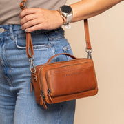 
Rovon Borsa a tracolla in pelle pieno fiore – alternate product view 2