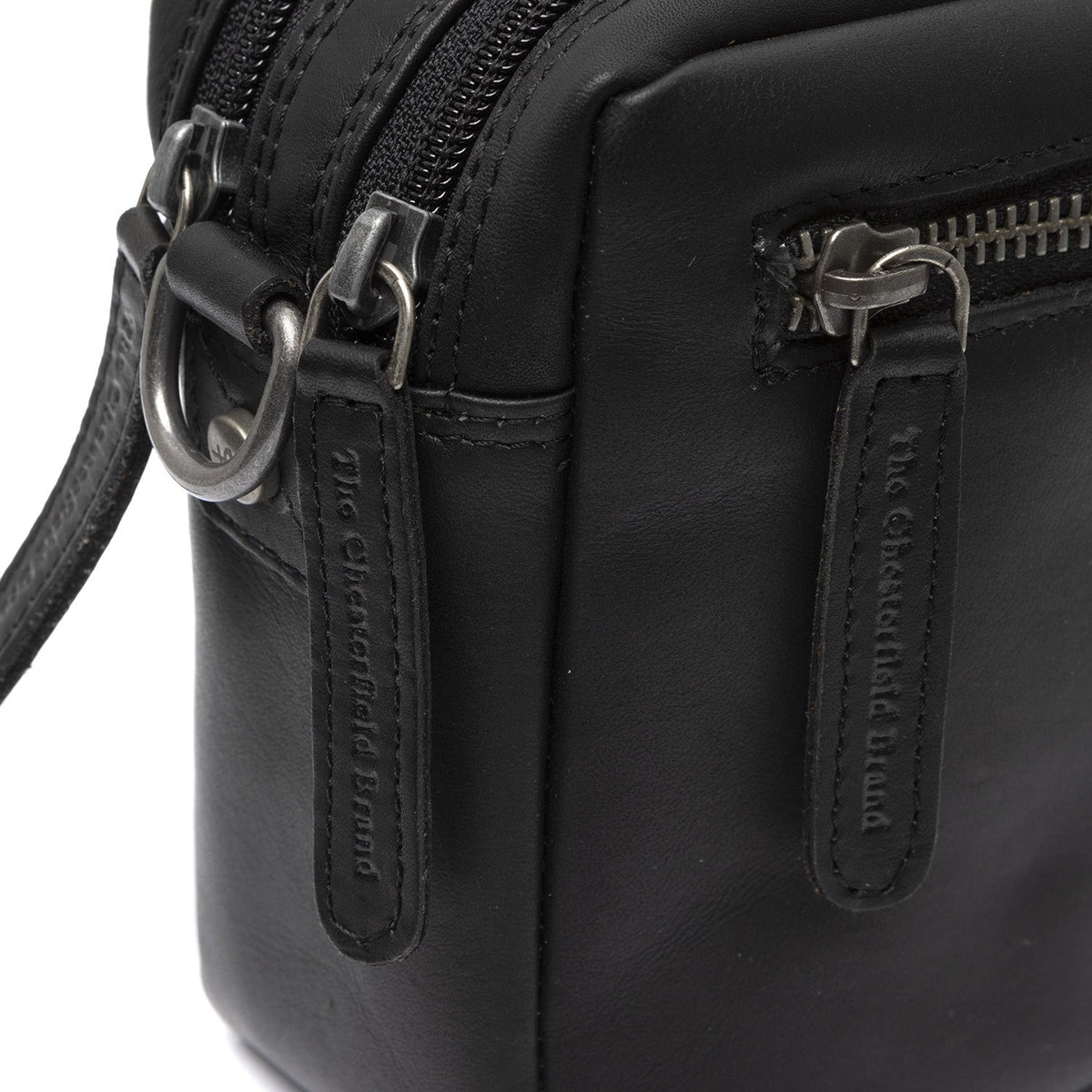 Samui Full-Grain Leather Crossbody Bag da Donna - Structured Side Profile Showing Gusset Depth &amp; Expansion Capacity