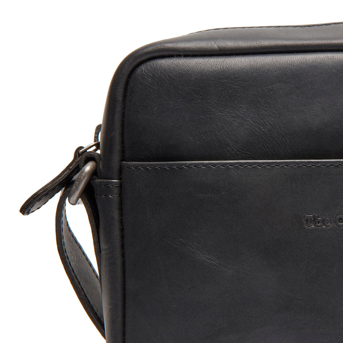 
Westmere Borsa a tracolla in pelle pieno fiore - Profilo laterale strutturato con profondità del soffietto