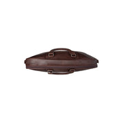 
Dettaglio ravvicinato of Classic Collar & Heavy-Duty Zipper Hardware on Leather Garment Bag Josh