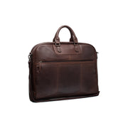 
Leather Garment Bag Josh in classica vera pelle pieno fiore 100% - Vista frontale e silhouette sartoriale | Acquista online