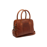 Tailored Rib Cuffs &amp; Hem Craftsmanship Construction Detail on Ezra Full-Grain Leather Handbag da Donna