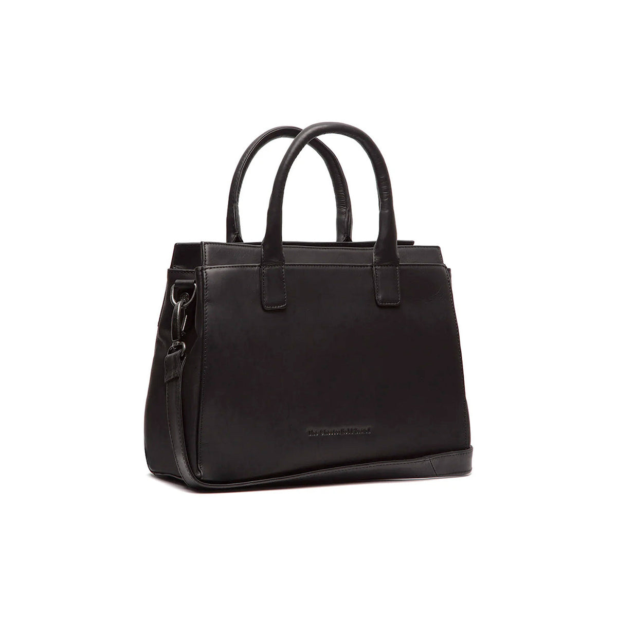 Garda Full-Grain Leather Handbag da Donna in Classic 100% Full-Grain Leather - Vista frontale e linea su misura | Acquista online
