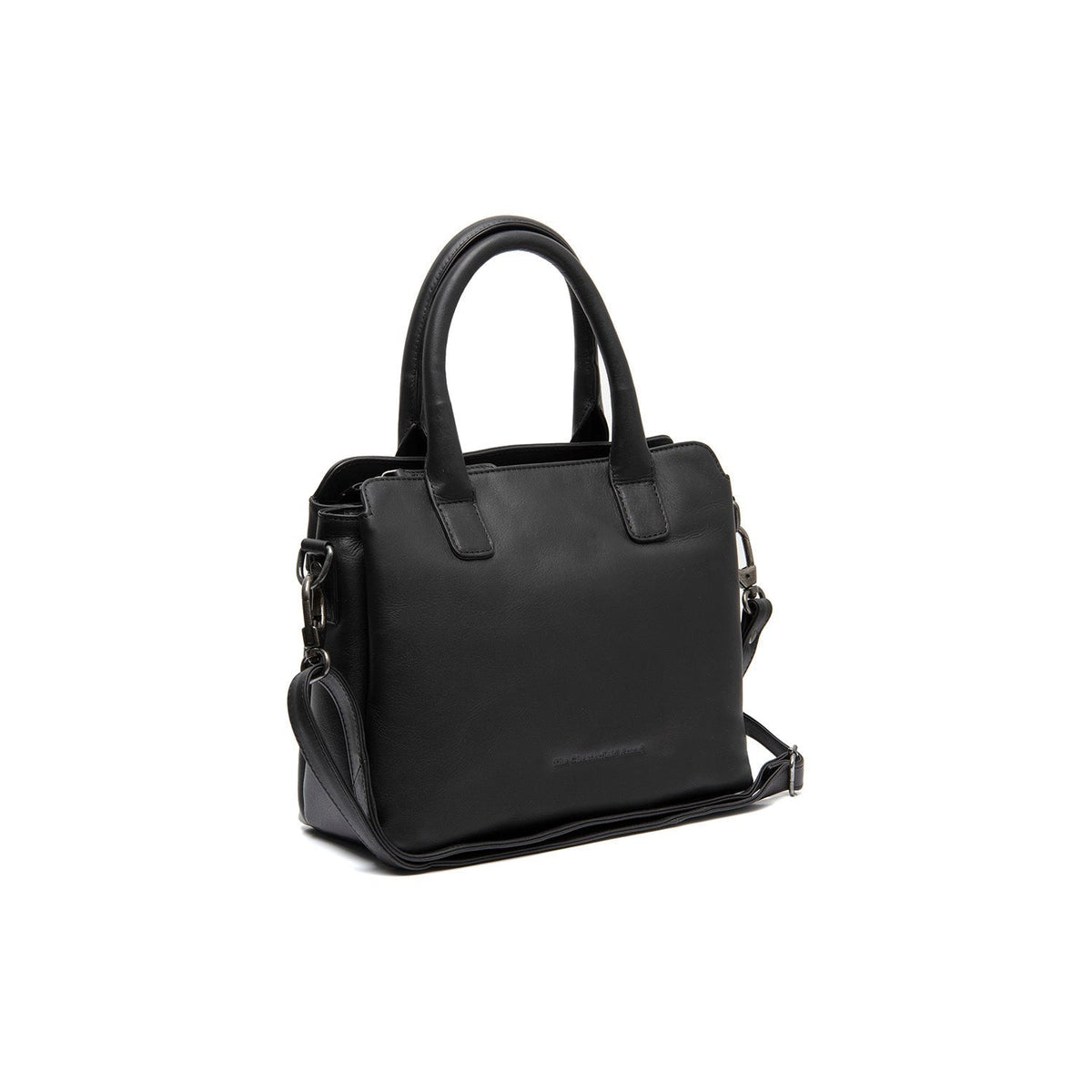 
Hermosa Borsa a mano in pelle pieno fiore in classica vera pelle pieno fiore 100% - Vista frontale e silhouette sartoriale | Acquista online