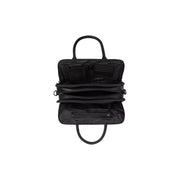 Dettaglio ravvicinato of Classic Collar &amp; Heavy-Duty Zipper Hardware on Layton Full-Grain Leather Handbag da Donna