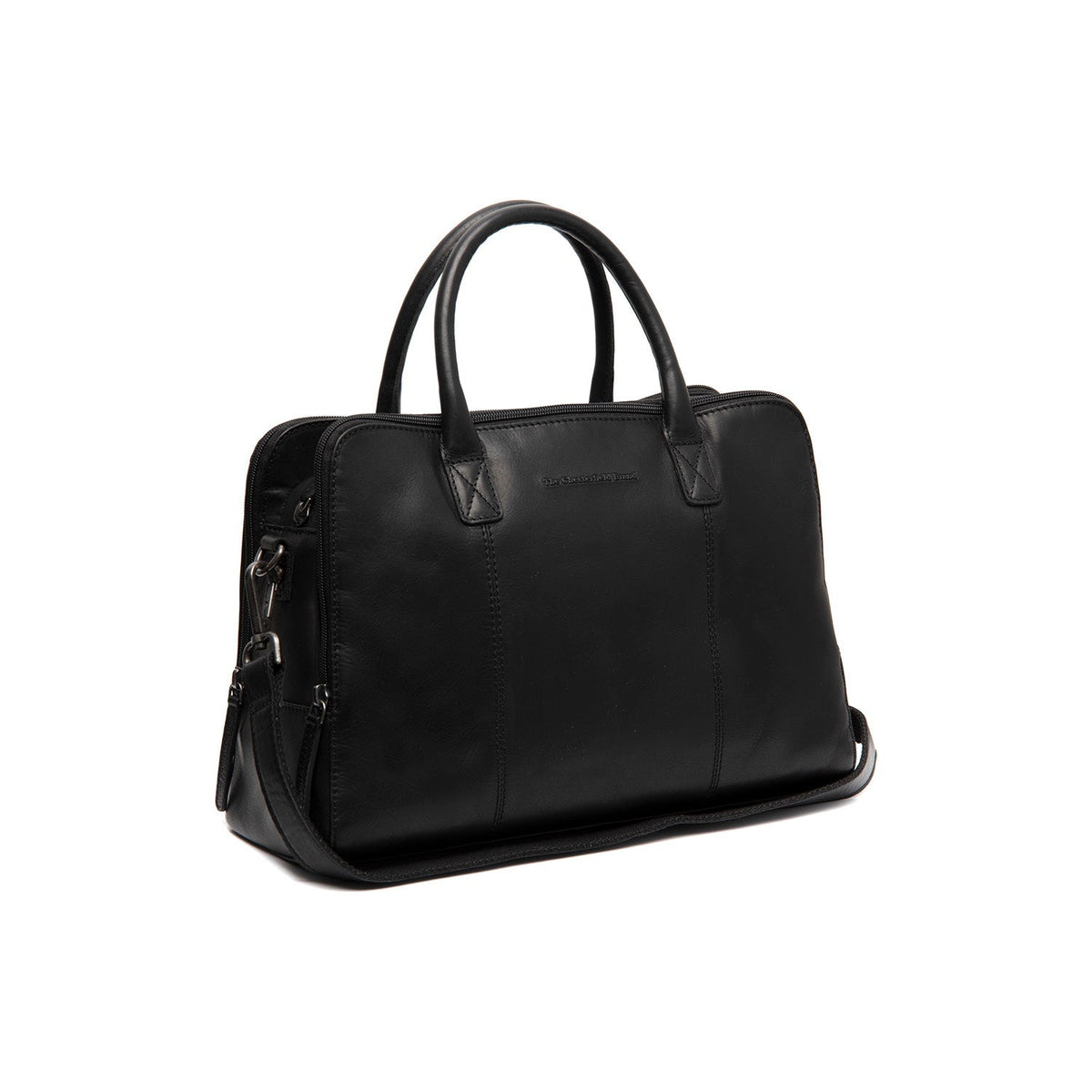 Layton Full-Grain Leather Handbag da Donna in Classic 100% Full-Grain Leather - Vista frontale e linea su misura | Acquista online