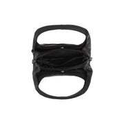 Dettaglio ravvicinato of Classic Collar &amp; Heavy-Duty Zipper Hardware on Lunera Full-Grain Leather Handbag da Donna