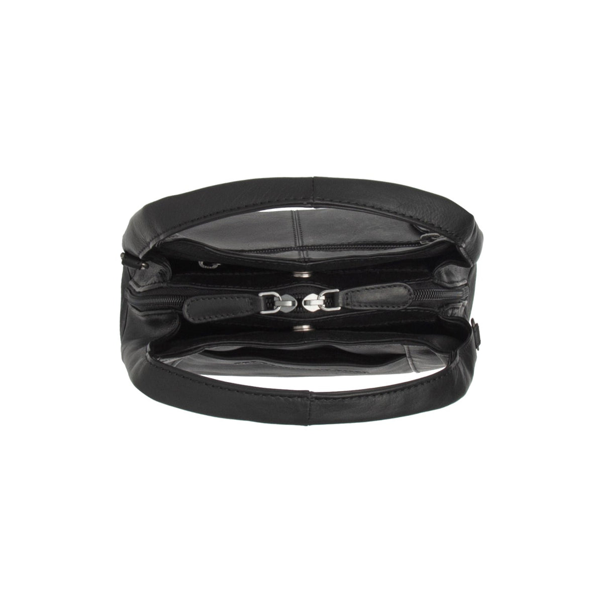 Lunera Full-Grain Leather Handbag da Donna - Lateral Side Profile View Showing Sleeve Cut &amp; Athletic Taper Fit