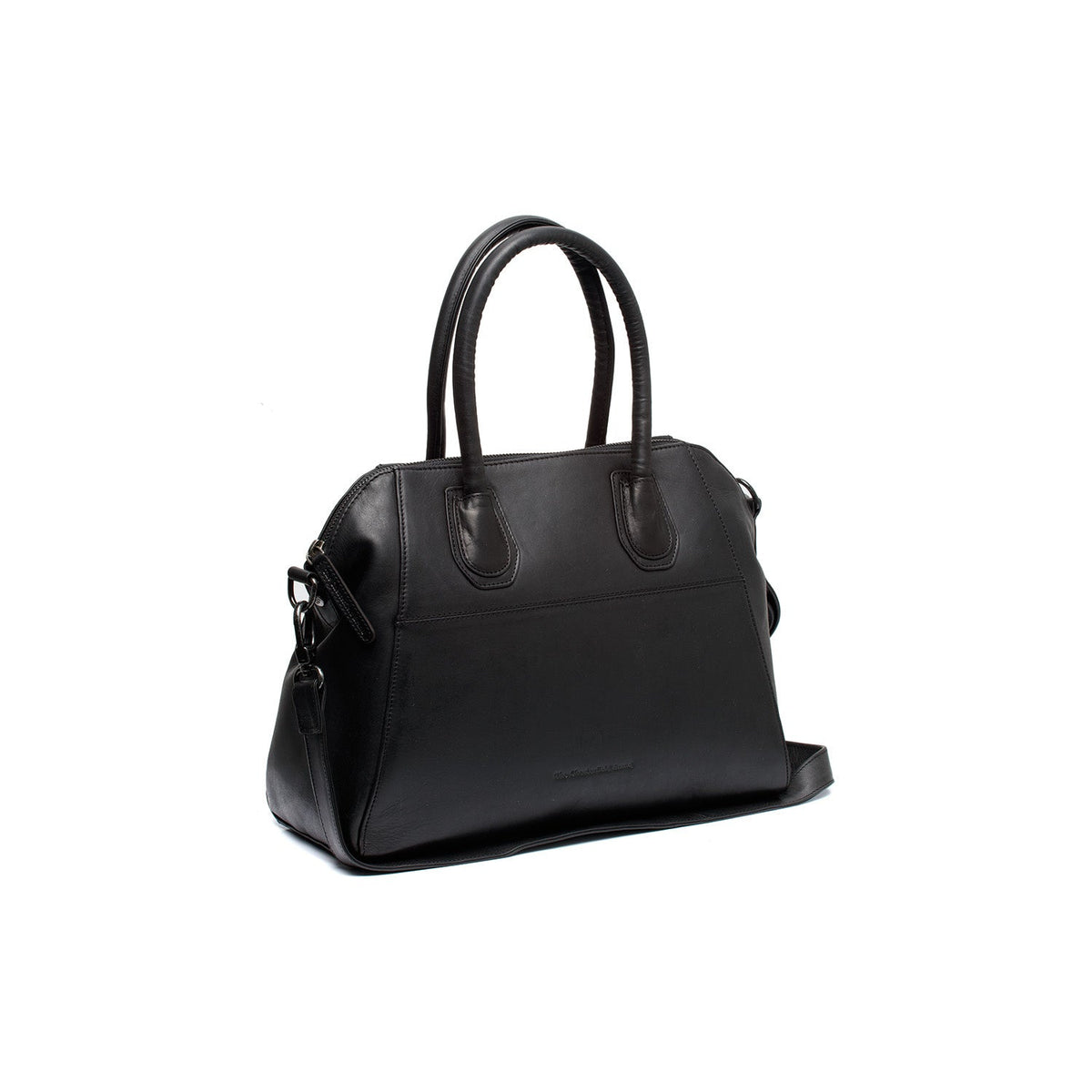 Marsala Full-Grain Leather Handbag da Donna in Classic 100% Full-Grain Leather - Vista frontale e linea su misura | Acquista online