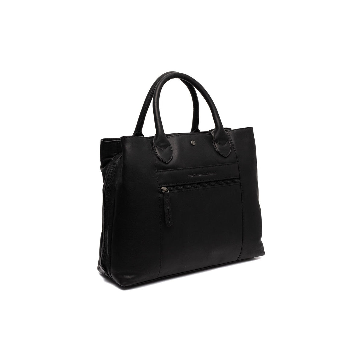 Tailored Rib Cuffs &amp; Hem Craftsmanship Construction Detail on Passau Full-Grain Leather Handbag da Donna