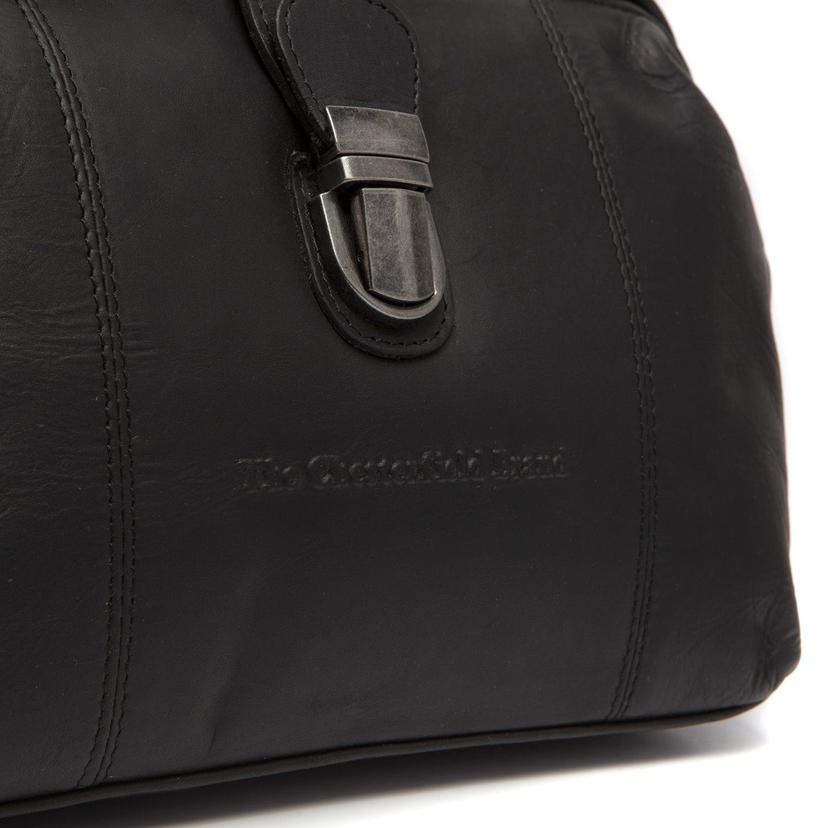 
Dettaglio ravvicinato of Classic Collar & Heavy-Duty Zipper Hardware on Rachael Borsa a mano in pelle pieno fiore