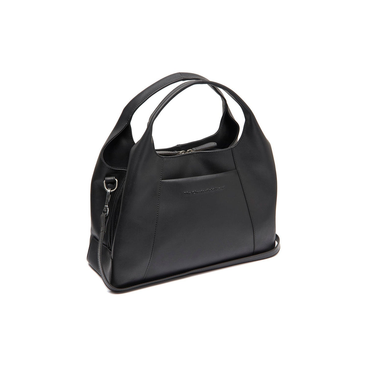 Salina Full-Grain Leather Handbag da Donna in Classic 100% Full-Grain Leather - Vista frontale e linea su misura | Acquista online