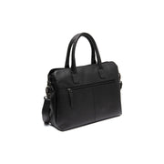 Tailored Rib Cuffs &amp; Hem Craftsmanship Construction Detail on Valmonte Full-Grain Leather Handbag da Donna