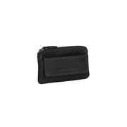 Oliver Full-Grain Leather Key Case da Donna in Olive 100% Full-Grain Leather - Vista frontale e linea su misura | Acquista online