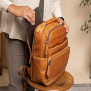 
Austin Zaino porta PC in pelle pieno fiore – alternate product view 3