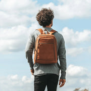 Detroit Full-Grain Leather Laptop Backpack da Donna – Vista prodotto alternativa 3