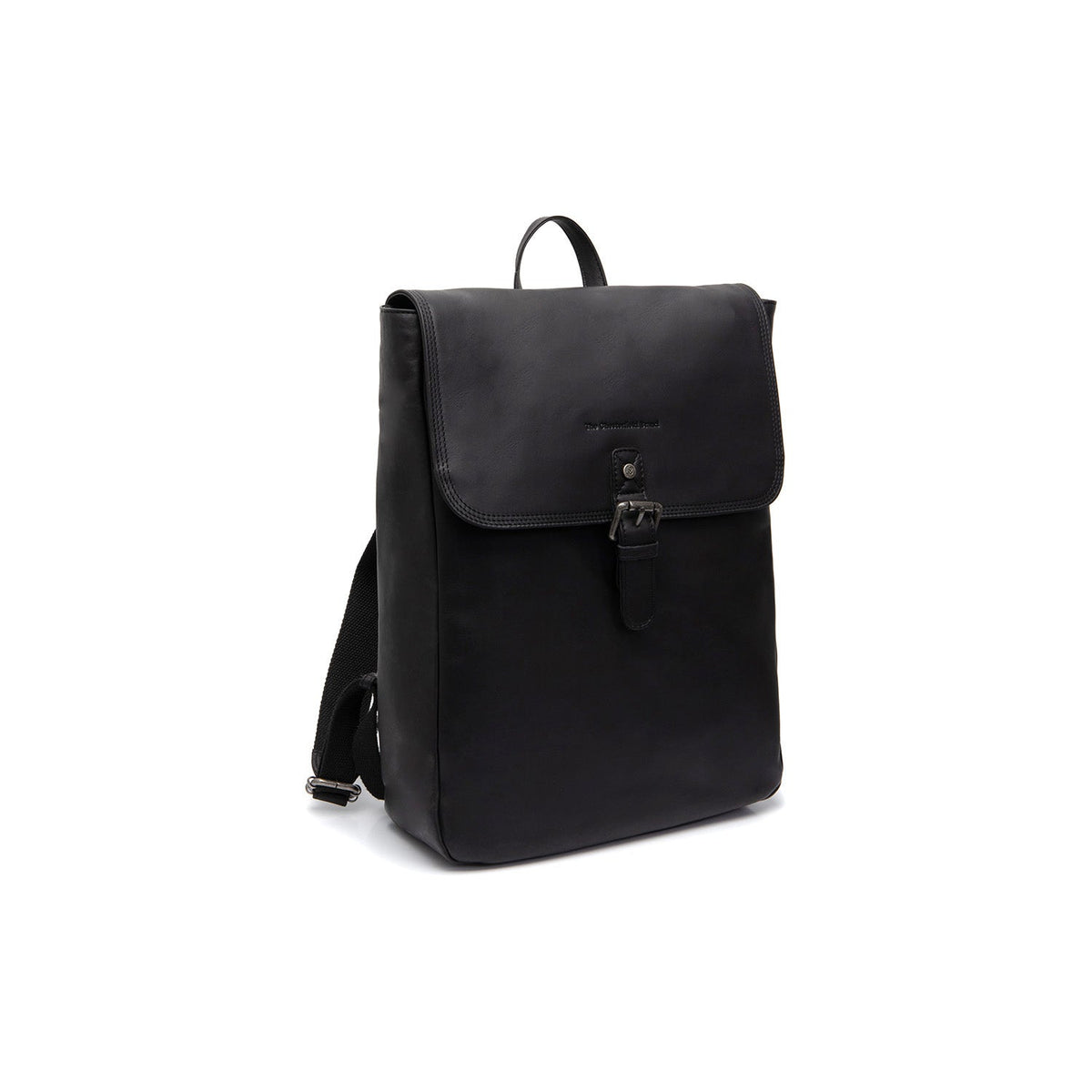 Farrow Full-Grain Leather Laptop Backpack da Donna in Classic 100% Full-Grain Leather - Full Exterior Front Profile View | Acquista online