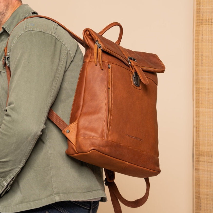 Larsson Full-Grain Leather Laptop Backpack da Donna – Vista prodotto alternativa 2