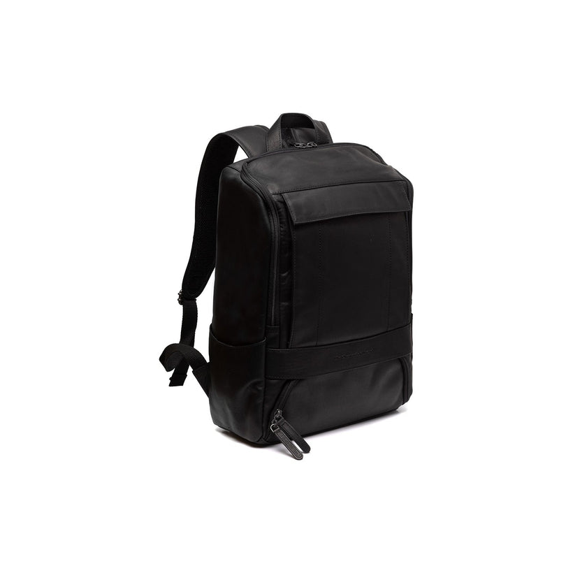 Rich Full-Grain Leather Laptop Backpack da Uomo