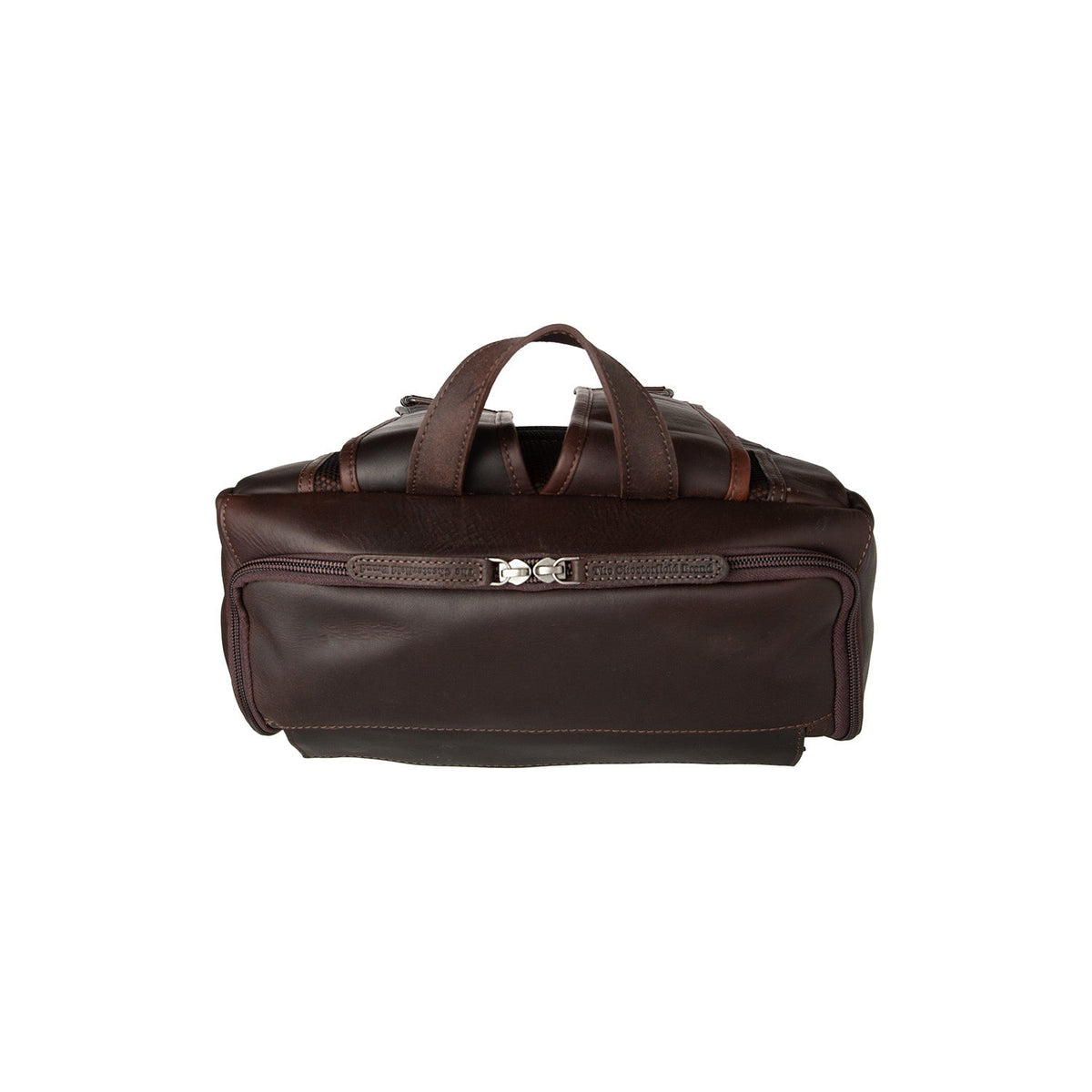 Rich Full-Grain Leather Laptop Backpack da Uomo – Vista prodotto alternativa 3