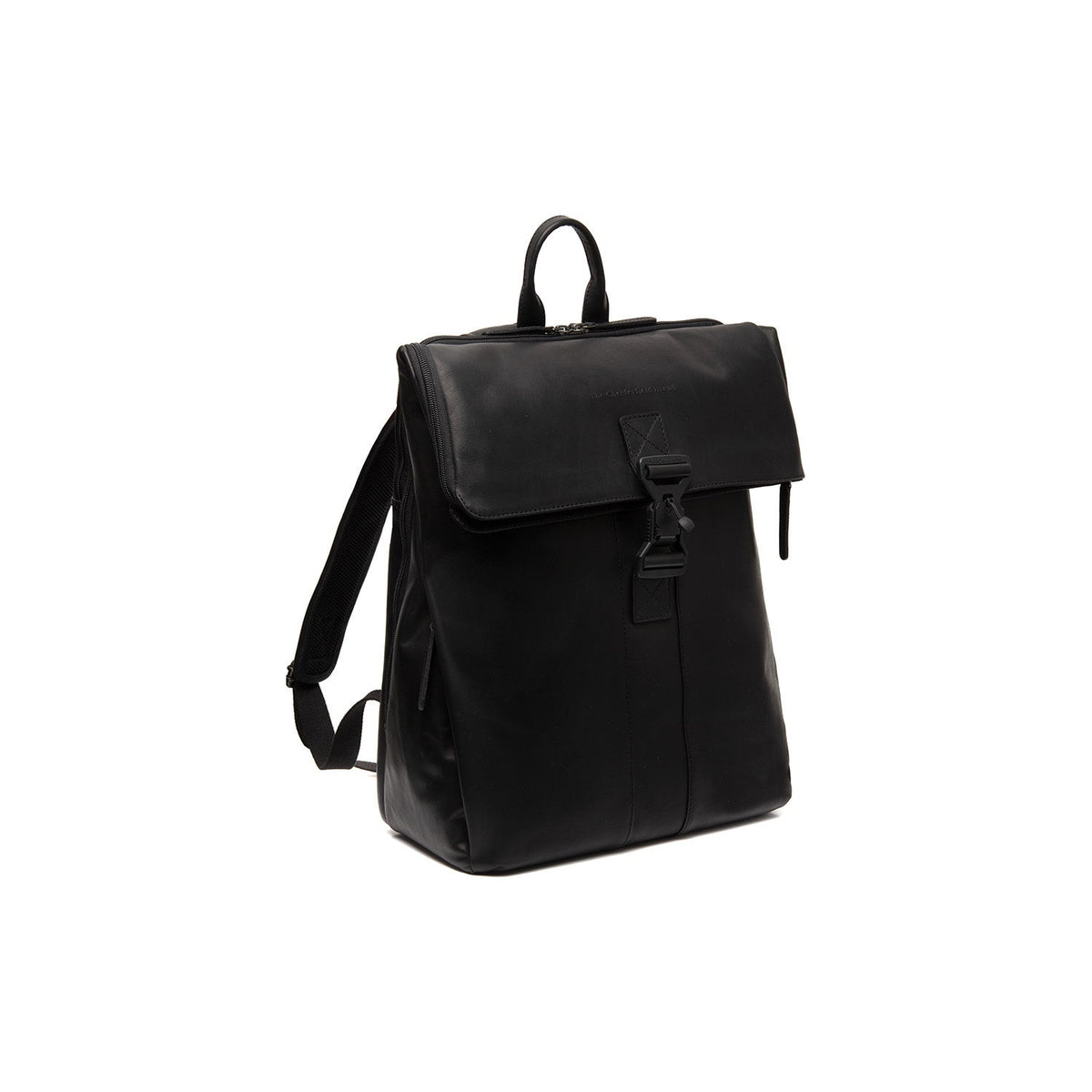 Savona Full-Grain Leather Laptop Backpack da Donna in Classic 100% Full-Grain Leather - Full Exterior Front Profile View | Acquista online