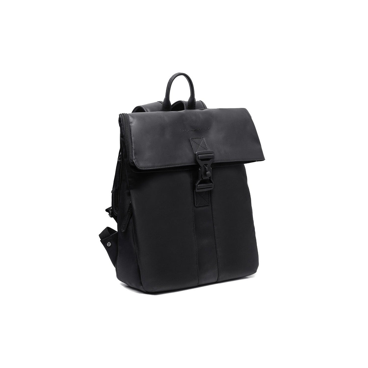 Trondheim Full-Grain Leather Laptop Backpack da Donna in Classic 100% Full-Grain Leather - Full Exterior Front Profile View | Acquista online
